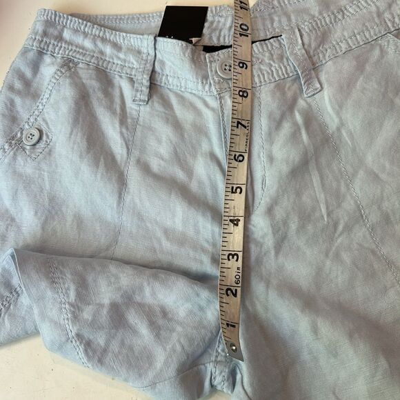 Calvin Klein new with tags linen blend light blue shorts size 4 - Picture 8 of 10